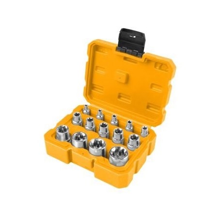 Tolsen 14 Piece E Type Socket Set 15514